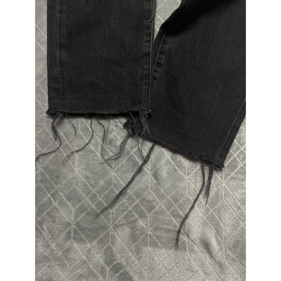 Frame Le Original Women's Buttonfly High-Rise Black Distressed Jeans Sz 26 - Picture 6 of 12